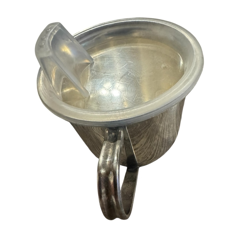 Vintage Leonard Silverplate Hong Kong Child's Sippy Cup w/ Lid - Picture 4 of 8